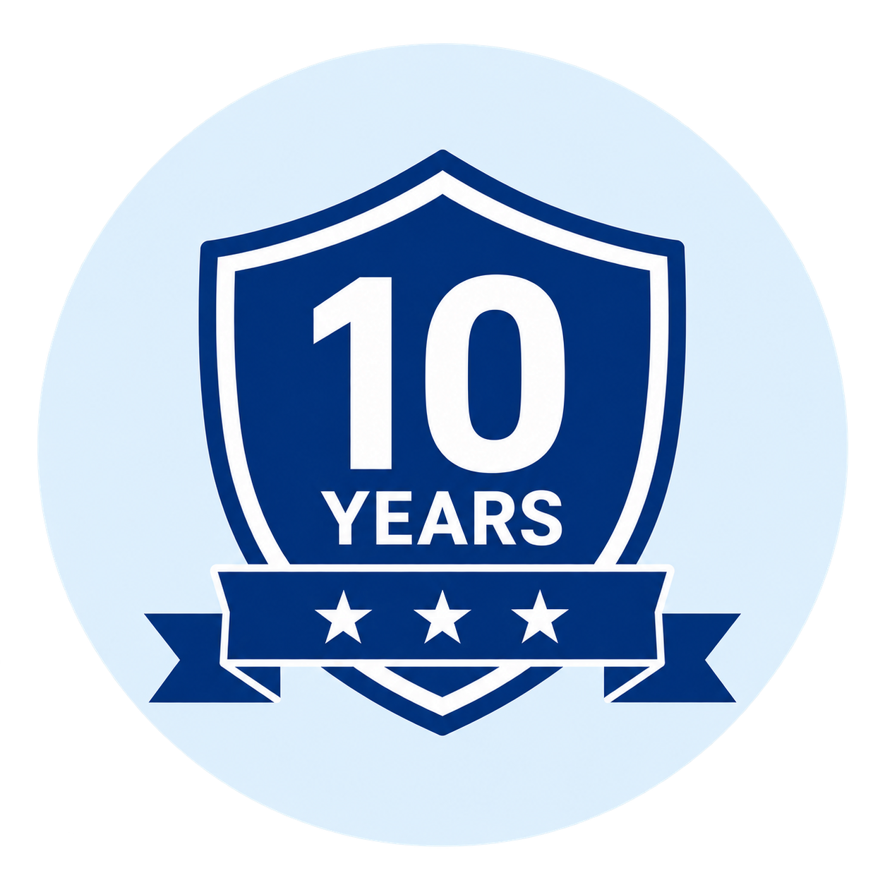 10年漏水保証のアイコン